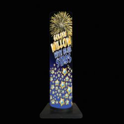 FEU D'ARTIFICE GOLDEN WILLOW WITH BLUE STARS